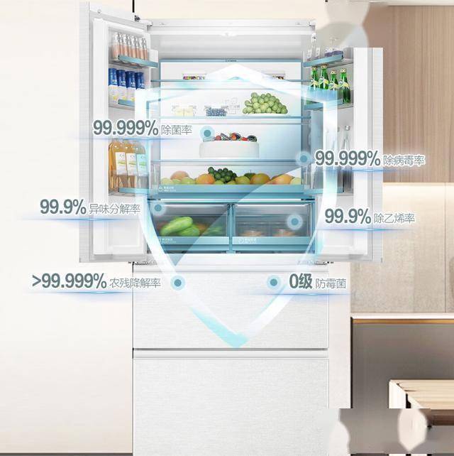 FD1BWLU1：国补1240元超薄多门冰箱k8凯发海尔山茶花系列BCD-485WGH(图1)