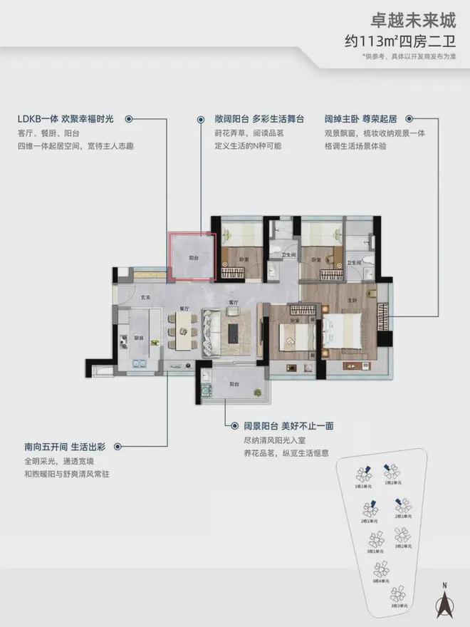 型76-112㎡总价243万起一文了解。K8凯发·国际网站《前海未来城》在售户(图6)